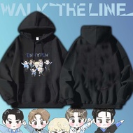 Baju ENHYPEN Hoodie WALK THE LINE TOUR Jake Jay Jungwon Ni-Ki Long Sleeve Sweatershirt 027 (M-3XL)