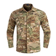 【Available】Summer Quick Dry Long Sleeve Camouflage Shirt Men Outdoor Training Sport Military Clothes