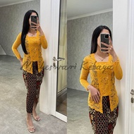 Kebaya Bali Set/Kebaya Bali Panjang Mustard Rok Kuning