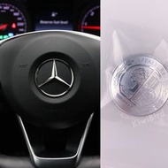 AMG 方向盤標 覆蓋 氣囊標｜52mm 車貼 金屬車貼 金屬貼 貼紙 賓士標誌 改裝貼紙 Benz 立體貼紙 現貨