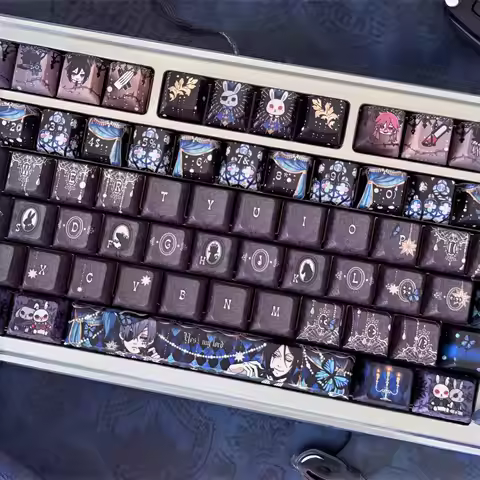 Anime Black Butler Custom Anime Keycaps Pbt Material For Mechanical Keyboard Keycaps Decoration Acce