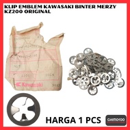 Klip Emblem kawasaki Binter Merzy Kz200 Cb100 Prima Original
