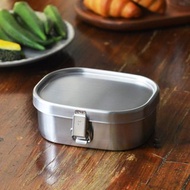 日本相澤工房 AIZAWA 日本製18-8不鏽鋼方形便當盒-360ml