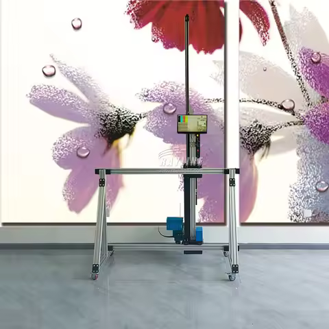 Latest AI 4K Wall Floor Printer 9600dpi 32/64 ㎡/h with UPS Battery UV-LED Instant Cure Print CE Dire
