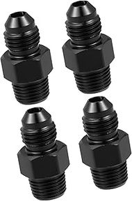 A ABSOPRO 4 pieces AN3 male to 1/8 inch NPT plug car reducing hose fitting black item exchange
