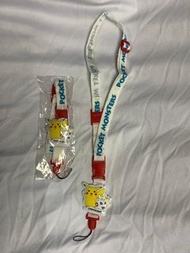 Pocket Monster Lanyard, with mobile phone buckle &amp; safety buckle 比卡超手機掛頸繩