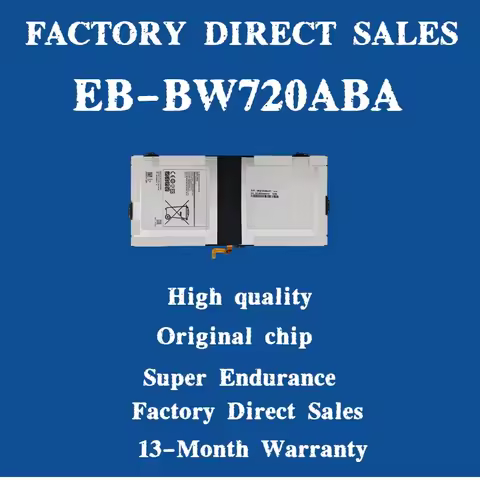 New Laptop Battery EB-BW720ABA Battery For Samsung Galaxy Book 12 SM-W720 W723 W727V W728 W723Q W720