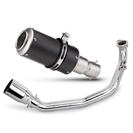 motorcycle exhaust pipe gy6 exhaust system tank 200 efi scooter for yamaha zuma gy6 200cc