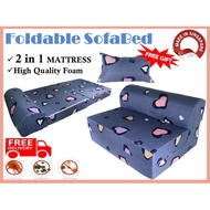 [Deliver in 1-3 days ] 2in1 FOLDABLE Sofabed / Mattress - Suitable for guest stayover
