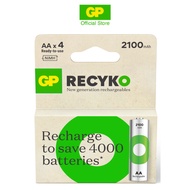 GP ReCyko NiMH 4x AA 2100 mAh Rechargeable Battery (New ReCyko 21)