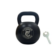 CARBYNE 32KG Black Adjustable Kettlebell (1kg increments from 12kg to 32kg)