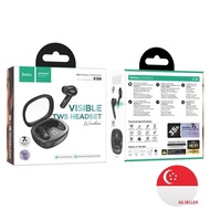 HOCO EQ6 TWS Earphone Bluetooth 5.3 Wireless Earbuds LED Display Transparent Charger Box HiFi Sound 