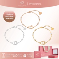 [ BUY 2 GET RM100 OFF + FREE GIFT ] CELOVIS Unbreakable You Pearl Bracelet (Gold/ Rose Gold/ White G