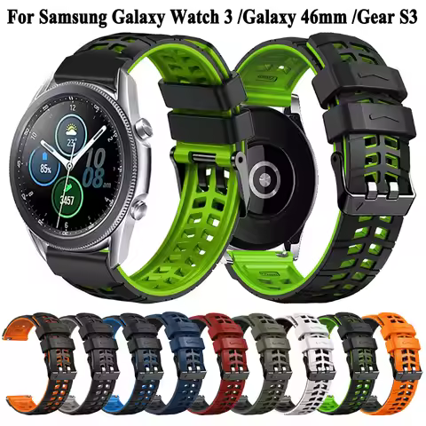 22mm Strap For Samsung Gear S3 Classic / Frontier Silicone Band Bracelets For Samsung Galaxy Watch 3