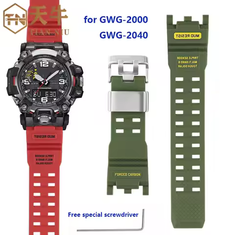 GWG2000 watchband For G-SHOCK Casio Watch Second Generation Big Mud King GWG-2000 GWG-2040 Resin Rub