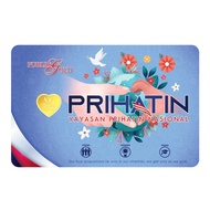 Public Gold Bullion Bar PG 1g (Au 999.9) - Prihatin Loving Heart (Blue)