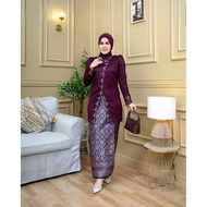 (first hand) FREE HIJAB kebaya "NADIA" Songket - Songket kebaya - Modern kebaya - Graduation kebaya 