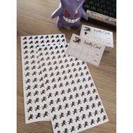 loyalty card + logo stickers/ sticker stamps
