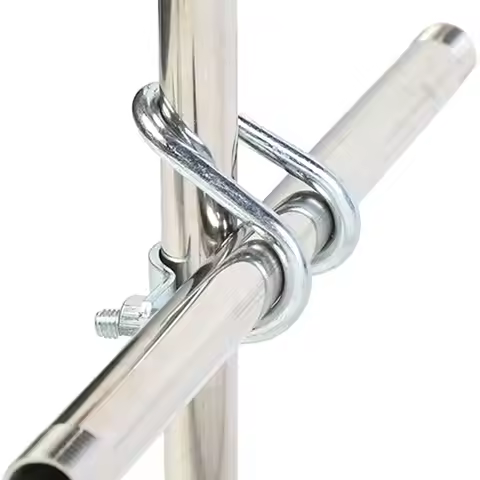 1Pcs Durable Double U-Cross U Bolt Cross Clamp Scaffolding Fixing Hose Clamp 20 25 32 40 50 M8 Galva
