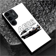 Initial D AE86 cool design Phone Case Glass for Samsung Galaxy S20 S21 S22 S23 S24 S25 S26 Ultra Plu