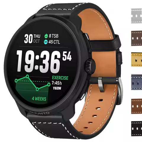 Leather Watch Band 20/22mm For SUUNTO RACE 2 Watches Strap For SUUNTO RACE S/RUN/VERTICAL/3 5 9 PEAK