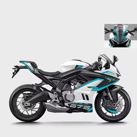 For CFMOTO 675SR CF 675 SR-R Printmaking modified car body patterned decorative wheel hub sticker mo