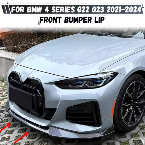 For BMW 4 Series G22 G23 420i 430i 430d M440i M 2021-2024 Front Bumper Lip Spoiler Splitter Diffuser