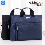 Zipper Bag Men Women File Bag Handbag Conference Briefcase File Bag Information Bag Business Canvas 