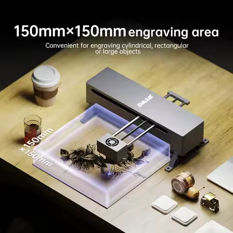 DAJA DJ7 5W Portable Mini CNC Laser Engraver Cutter DIY APP Control Laser Engraving Machine Wood Gla