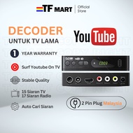 TFMART【KL STOCK】TV Decoder MYTV Box MY HDTV Decoder MY TV Full Set TV Channel Android Box Dekoder TV