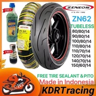ZENEOS ZN62  TIRE SEALER & PITO MOTORCYCLE TIRE GULONG TUBELESS 80/80/14 90/80/14 100/80/14 BY14