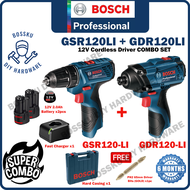 BOSCH COMBO SET GSR120LI GDR120LI Cordless Drill Driver Impact Driver (6 Months Warranty) GSR120 GDR120 BOSSKU