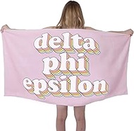 Delta Phi Epsilon Plush Retro Beach Towel