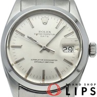 二手勞力士蠔式恆動日曆型1500（2）古董不鏽鋼男士腕錶，銀色，拋光，1969年，品相極佳