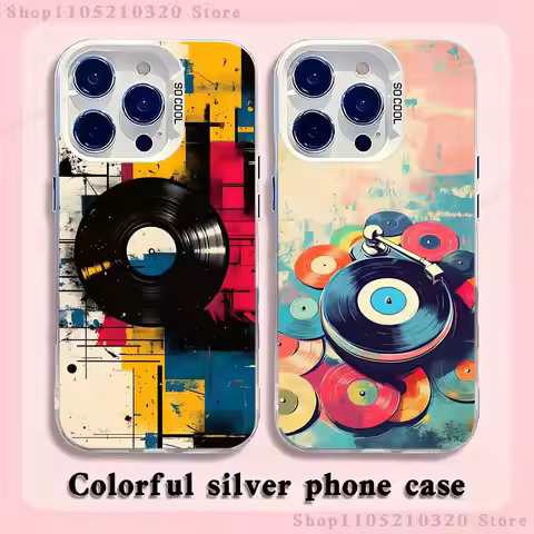 DJ Controller Vinyl DJ Phone Case For iPhone 17,16,15,14,13,12,11,Pro,XS,Max,Plus,Mini,SE4,E white M