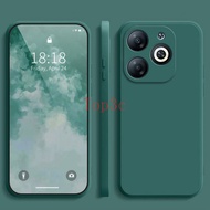 เคสสำหรับ Tecno Spark Go 2024 Techno Spark 20 Pro 20C 4G เคสโทรศัพท์ซิลิโคนเหลวสีทึบนิ่มกันกระแทกด้ว