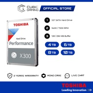Toshiba Internal Hard Disk X300 3.5" Performance Hard Drive X300 7200RPM for Desktop & PC (4TB/6TB/8