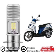 MATA 1pcs H6 LED Headlight 12 Eyes Bright White Motorcycle SUZUKI lets koko