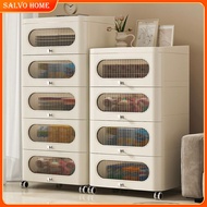 Salvo 3/4/5/6 Tier Drawer Organizer Thickened Gap Storage Cabinet Multi-Layer Shelves Drawer Cabinet