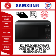 SAMSUNG [NEW ARRIVALS] 32L SOLO MICROWAVE OVEN WITH AUTO COOK MS32DG4504AGSM - SAMSUNG WARRANTY MALA