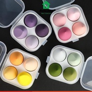 Set of 4 Makeup Sponges with Cute Storage Box _GD888
