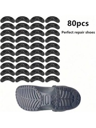 80片鞋跟修補膠墊,鞋跟更換皮帶,鞋底和鞋跟貼片,用於鞋子修理
