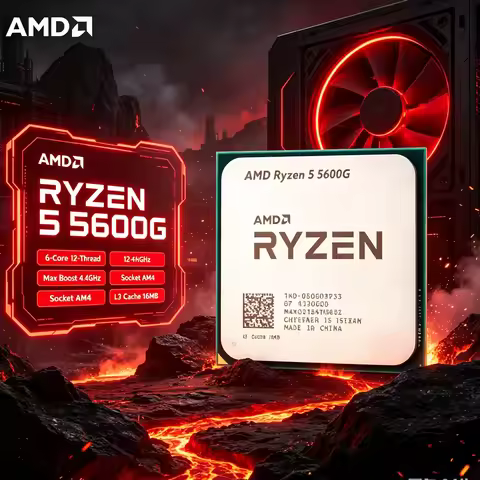 PC Build Upgrade CPU AMD Ryzen 5 5600G 16MB L3 Cache 7nm Zen 3 AM4 Socket Processor