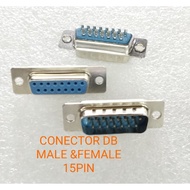 DB15 DB 15 MALE FEMALE SOCKET ADAPTER SERIAL PORT CONNECTOR