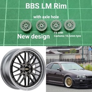 BBS LM resin Rim unpainted For hotwheels tomica JDM