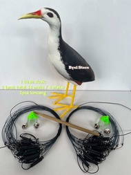 Fullset Paket Lengkap Patung Burung Ruak Ruak Kareo Padi + MP3 + Jerat Model Gantung + lonceng Krinc