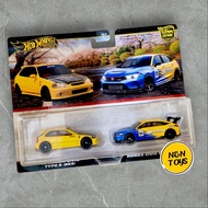 Hot Wheels 99 Honda Civic Type R EK9 / Honda Civic TypeR FL5 Spoon 2-Pack (local card)