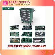 SATA 95121P-5 Drawers Tool Chest Set -LIFETIME WARRANTY