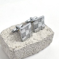 Cufflinks Nine Grids Shiny Concave Dot Design NCD8