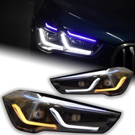 AKD Car Lights for BMW X1 LED Headlight Porjector Lens 2017-2021 F48 Head Lamp F49 Front DRL Signal 